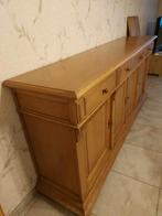 Dressoir en uitklapbare tafel en 6 stoelen, Met deur(en), Klassiek, Eikenhout, Ophalen of Verzenden