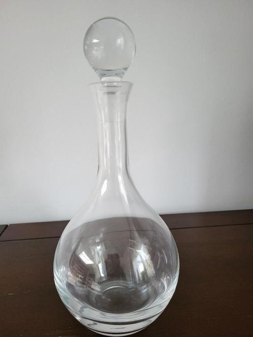 Stijlvolle druppelvormige glazen karaf, Antiek en Kunst, Antiek | Glaswerk en Kristal, Ophalen of Verzenden