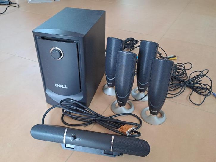 Dell Home Theatre Speaker System 5.1 MMS 5650, Audio, Tv en Foto, Luidsprekerboxen, Gebruikt, Complete surroundset, 60 tot 120 watt