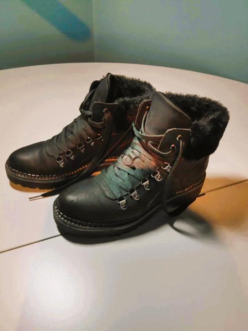 Leren enkellaarsjes met Teddy voering – Warm, stoer en Stijl, Kleding | Dames, Schoenen, Bruin, Ophalen of Verzenden