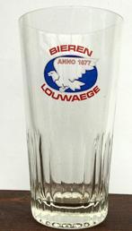 Bier brouwerij glas Louwaege bieren anno 1877 facetten, Ophalen of Verzenden, Zo goed als nieuw