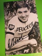 wielerkaart 1966 team peugeot  eddy merckx signe, Verzenden, Gebruikt