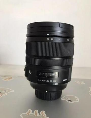 Sigma art 24-70 nikon, Audio, Tv en Foto, Foto | Lenzen en Objectieven, Ophalen of Verzenden, Zo goed als nieuw