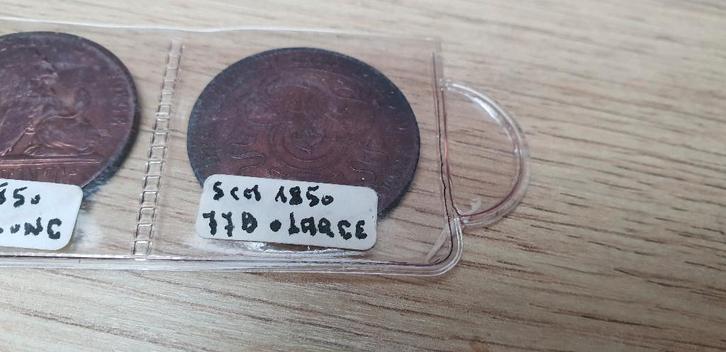 5 centimes - Léopold Ier 1850 77 b large, Postzegels en Munten, Munten | België, Ophalen of Verzenden