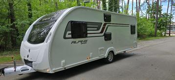 Sprite Caravan Alpine Sport 510, Caravanes & Camping, Lit fixe, Jusqu'à 6, 5 à 6 mètres, Particulier