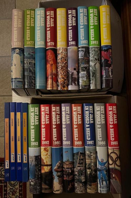 Encyclopedisch jaarboek Elsevier 1977-1984,1989-1993 + extra, Boeken, Encyclopedieën, Zo goed als nieuw, Los deel, Algemeen, Ophalen