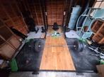 Home gym (power rack, oly platform, bars en gewichten), Sport en Fitness, Fitnessmaterialen, Ophalen