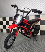 Elektrische Crossmotor - 24 volt - lederen zit - tot 16km, Kinderen en Baby's, Ophalen of Verzenden, Nieuw