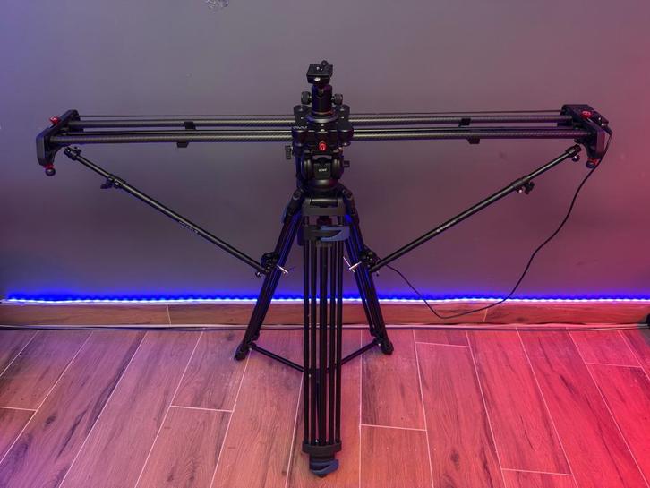 GVM Camera Slider Track With Pro Tripod, Audio, Tv en Foto, Fotografie | Statieven en Balhoofden, Zo goed als nieuw, Driepoot