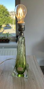 Lampe en cristal Val Saint-Lambert – vintage, signée, Antiek en Kunst, Ophalen