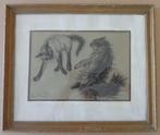 OSWALD POREAU / MAUVAISE RENCONTRE / ORIGINEEL / 34x40cm KAD, Ophalen of Verzenden