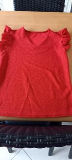 Blouse rouge vif à paillettes, Vêtements | Femmes, T-shirts, Enlèvement, Comme neuf, Rouge