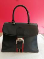 Delvaux Brillant vintage donkerblauwe handtas, Ophalen of Verzenden, Zo goed als nieuw, Blauw, Handtas