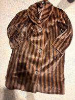 Vintage faux fur mantel bruin (L/XL), Kleding | Dames, Ophalen of Verzenden, Zo goed als nieuw, Bruin