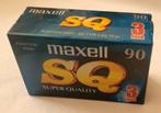 Maxell SQ 90 Audio cassettes 3-pack - Nieuw, Ophalen of Verzenden, Nieuw in verpakking, Onbespeeld