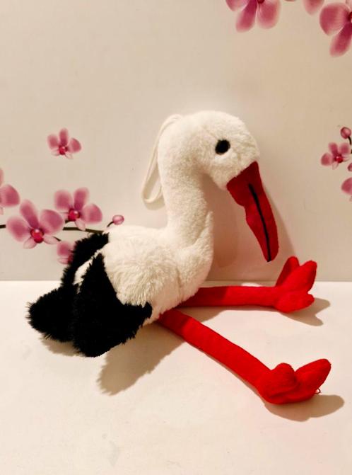 🤍 Ooievaar Knuffel, Kinderen en Baby's, Speelgoed | Knuffels en Pluche, Zo goed als nieuw, Overige typen, Ophalen of Verzenden