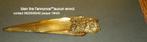 coupe papier bronze deco hibou chouette., Ophalen, Brons