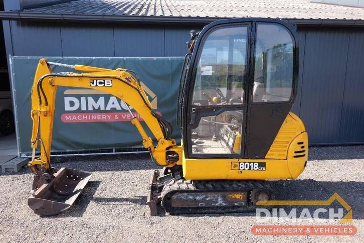 JCB 8018 CTS hydro quick hitch cw05, Zakelijke goederen, Machines en Bouw | Kranen en Graafmachines, Graafmachine