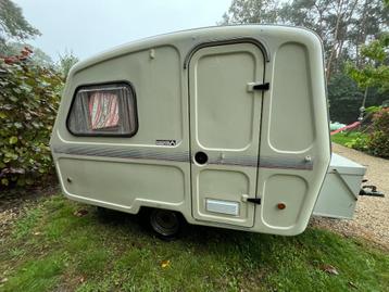 Predom met hefdak en luifel keuringvrij, Caravans en Kamperen, Treinzit, Particulier, Koelkast, Predom