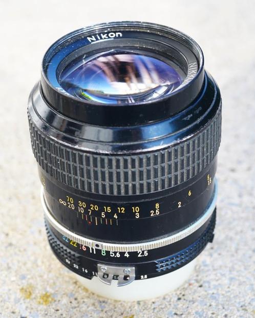 Nikkor 105mm 2.5 AI voor Nikon „F”, Audio, Tv en Foto, Fotocamera's Analoog, Gebruikt, Spiegelreflex, Nikon, Ophalen of Verzenden