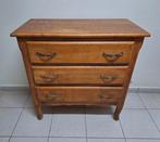 Massief houten vintage ladenkast, Huis en Inrichting, Ophalen, Gebruikt, Rustiek, Eikenhout