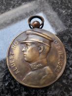 Prachtige  Albert I  1922, Postzegels en Munten, Penningen en Medailles, Ophalen of Verzenden