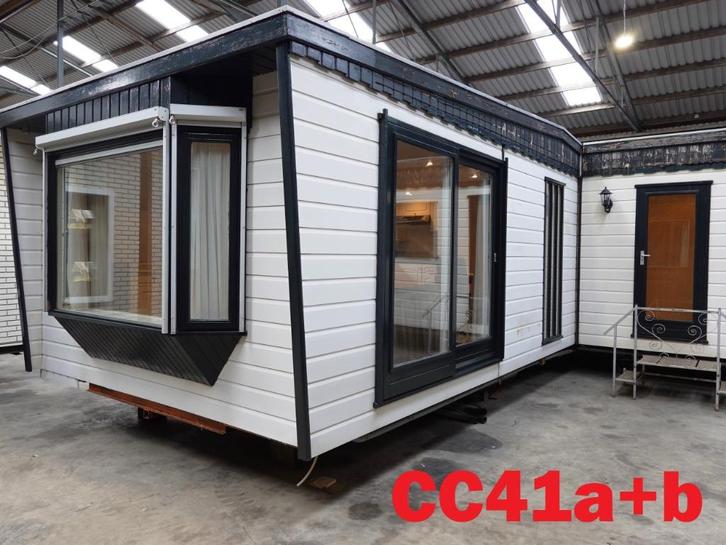 Keurig L-chalet, dubbelchalet met dubbel glas, CV en 2 slk, Caravans en Kamperen, Stacaravans, tot en met 4, Ophalen
