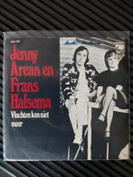 45T Jenny Arean en Frans Halsema - Vluchten kan niet meer, Gebruikt, 7 inch, Single, Ophalen of Verzenden