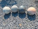 Natuursteen bollen,  2 graniet en 3 marmer, Tuin en Terras, Ophalen, Zo goed als nieuw, Graniet, Overige typen