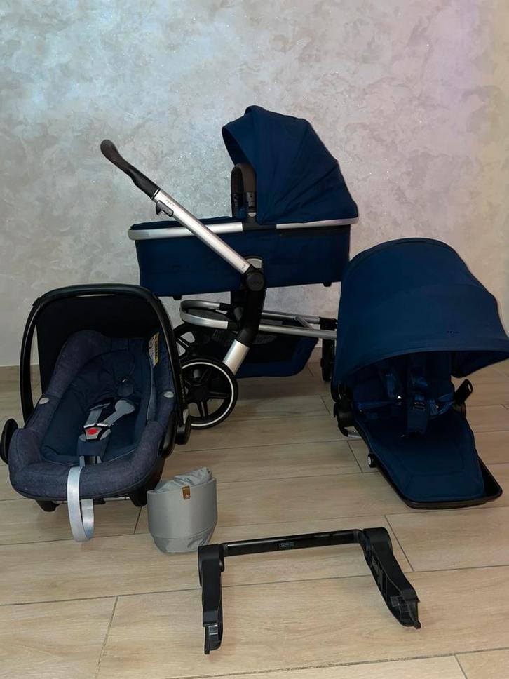 Joolz Hub Petrol Blue kinderwagen 3-in-1 Set, Kinderen en Baby's, Buggy's, Zo goed als nieuw, Maxi-Cosi, Regenhoes, Verstelbare rugleuning