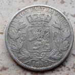 5 frank leopold 1 *1853* zilver, Zilver, Ophalen of Verzenden, Losse munt, Zilver