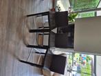 3 Barkrukken / hoge stoelen, Huis en Inrichting, Ophalen, Kunststof, Met voetsteun, Zo goed als nieuw