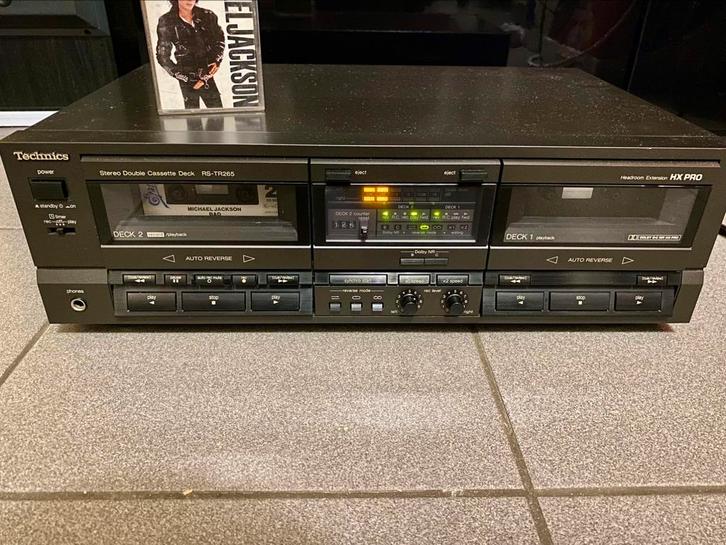Technics RS-TR265 Double Cassette Deck (1990-91), Audio, Tv en Foto, Cassettedecks, Dubbel, Overige merken, Auto-reverse, Tiptoetsen