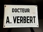 Ancienne plaque émaillée docteur emaille bord