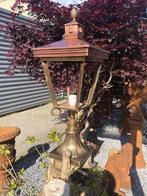 Lamp messing-koper X op voet, geweldige uitstraling!!, Antiek en Kunst, Curiosa en Brocante, Ophalen of Verzenden