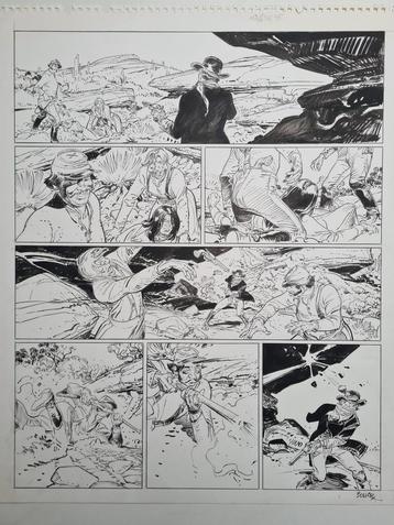 Origineel bord - François Boucq - Bouncer  - Gesigneerd! beschikbaar voor biedingen