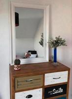 Beau miroir pin massif blanc 60/90 cm neuf !!!, Ophalen, Zo goed als nieuw