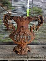 Antieke franse Gietijzeren vaas, Tuin en Terras, Tuinvazen, Ophalen