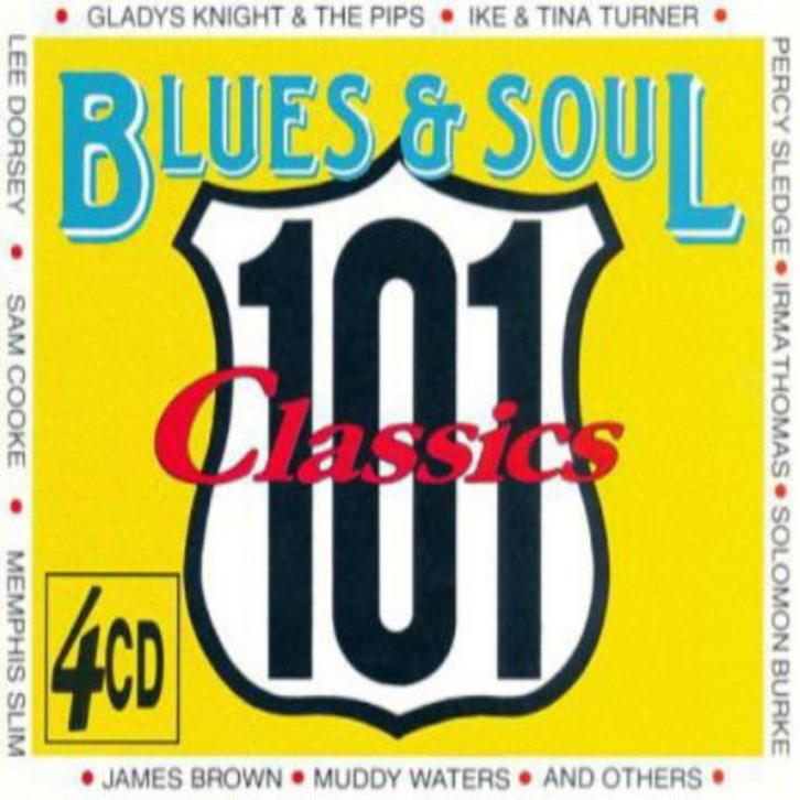 1424 - BLUES & SOUL - 101 CLASSICS - 4CD/BOX - NIEUW, Cd's en Dvd's, Cd's | Verzamelalbums, Nieuw in verpakking, R&B en Soul, Verzenden