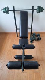 Bench met 2 aparte halters, Ophalen, Gebruikt