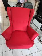 Fauteuil rouge, Maison & Meubles, 75 à 100 cm, Comme neuf, Enlèvement, Tissus