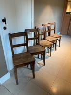 #antiek#stoelen#set#antieken#houten#1900#flamant#, Maison & Meubles, Chaises, Comme neuf, Enlèvement