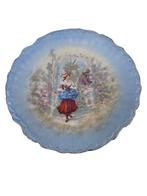 Assiette en Porcelaine : Scène Musicienne Élégante