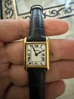 Cartier Tank Vermeil 5254 – Authentique – Quartz – Vintage, Enlèvement ou Envoi, Or