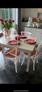 Keukentafel met stoelen, Huis en Inrichting, Tafels | Eettafels, Ophalen, Gebruikt, 100 tot 150 cm, Vijf personen of meer