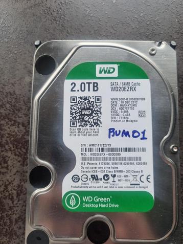 3.5inch - WD - 2 Tb - 64mb - WD20EZRX-00DC0B0 beschikbaar voor biedingen