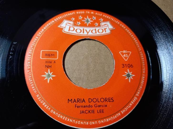 Jackie Lee ‎– Maria Dolores / Little Hey Ho '7, Cd's en Dvd's, Vinyl Singles, Gebruikt, Single, Pop, 7 inch, Ophalen of Verzenden