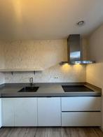 Rechte Keuken Hoogglans Wit Greeploos Wandkast GEDEMONTEERD, Huis en Inrichting, Wit, Dubbelwandige keuken, Ophalen of Verzenden