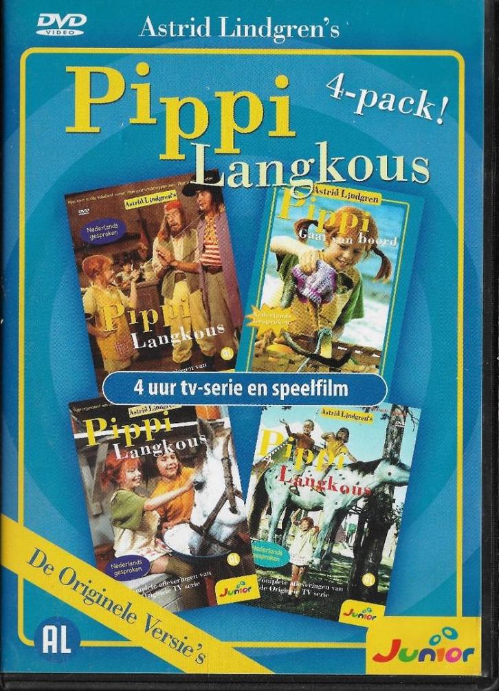 Pippi Langkous dvd set, Cd's en Dvd's, Dvd's | Kinderen en Jeugd, Zo goed als nieuw, Film, Avontuur, Boxset, Alle leeftijden, Verzenden