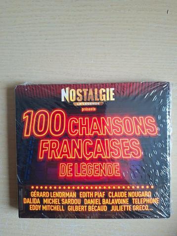 5cd set. Nostalgie. 100 chansons Françaises. In verpakking.  beschikbaar voor biedingen